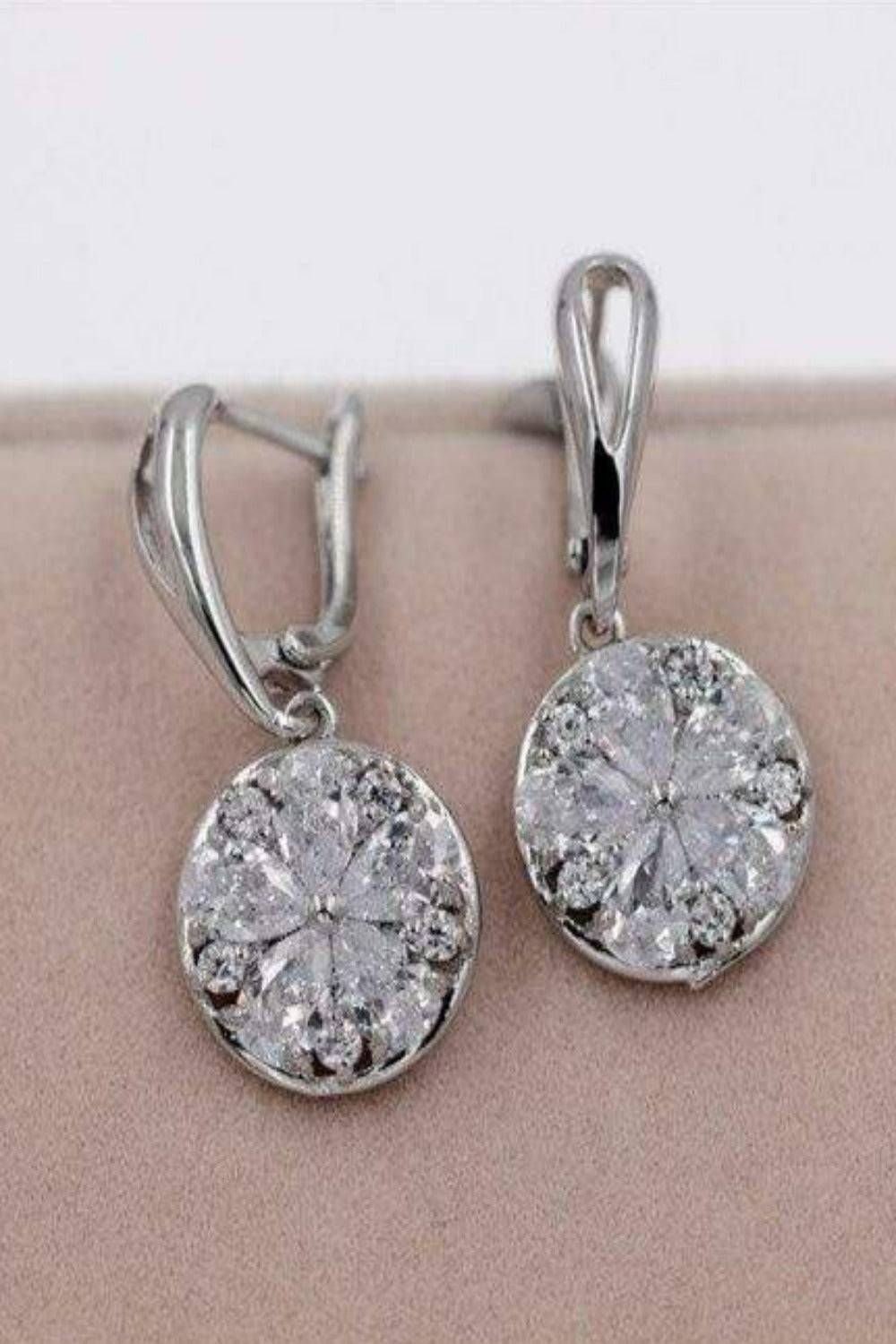 Stainless Steel Stud Silver Drop Earrings - TGC Boutique - Earrings