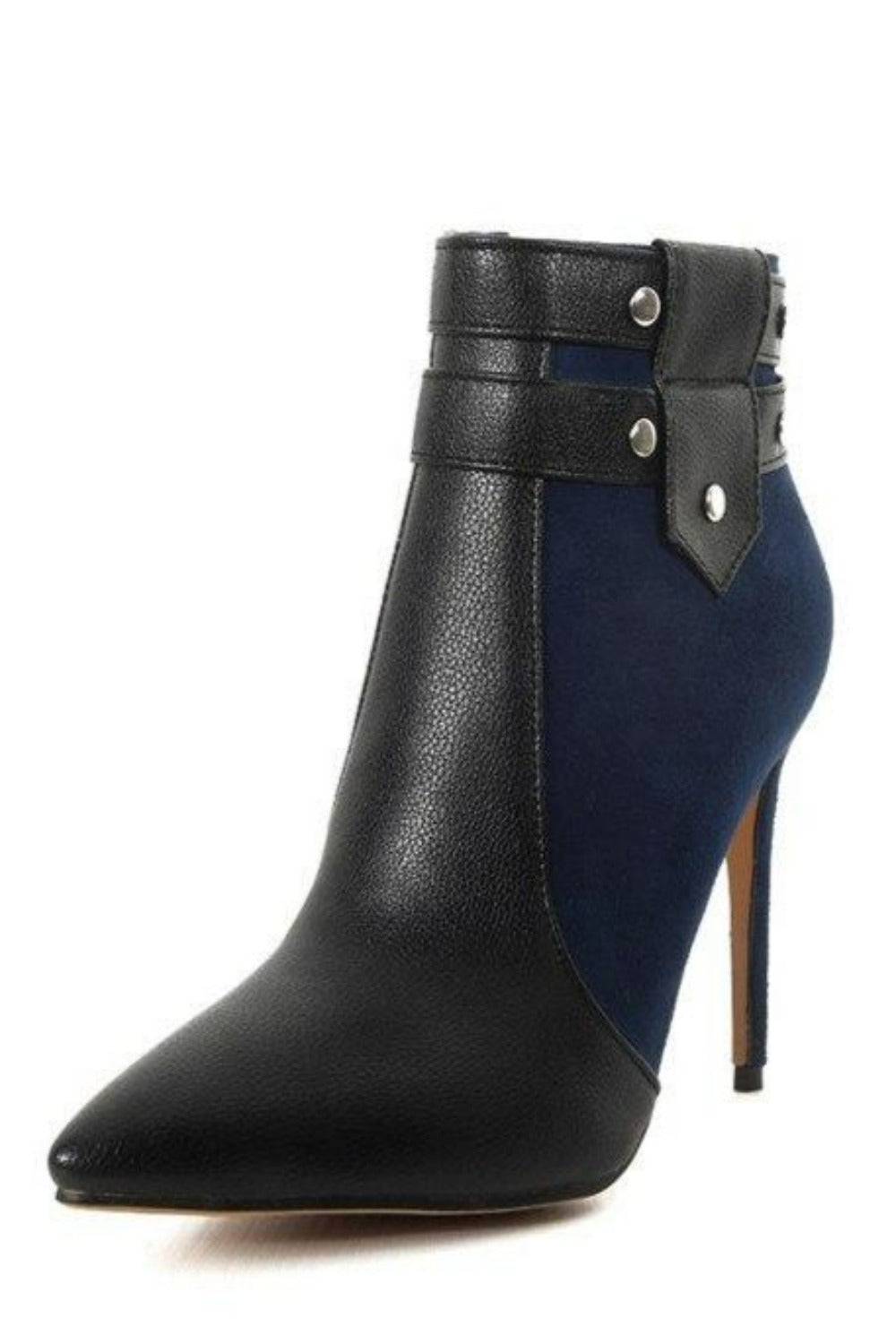 Stiletto High Heels Buckle Ankle Boots - TGC Boutique - Ankle Booties