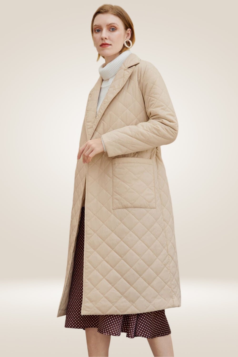 Tailored Tan Long Parka Coat With Deep Pockets - TGC Boutique - Parka Coat