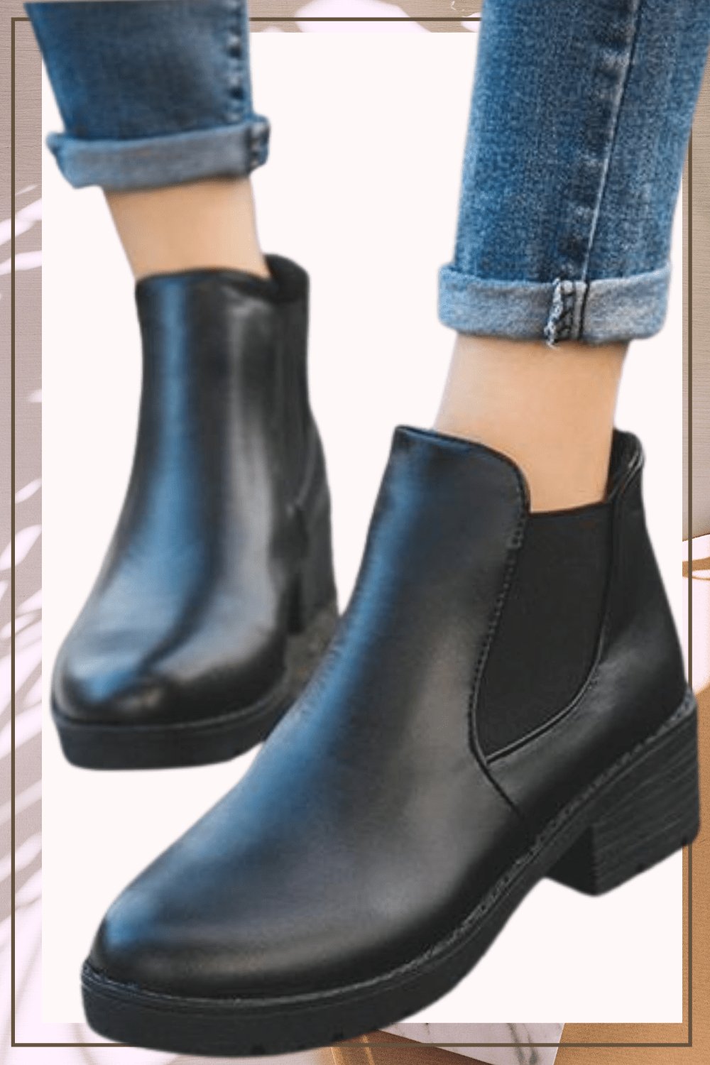Tamara Black Chelsea Boots - TGC Boutique - Black Ankle Boots