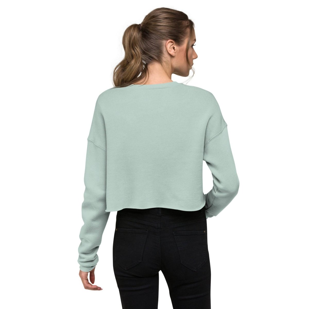 TGC Boutique Light Blue Crop Sweatshirt - TGC Boutique -