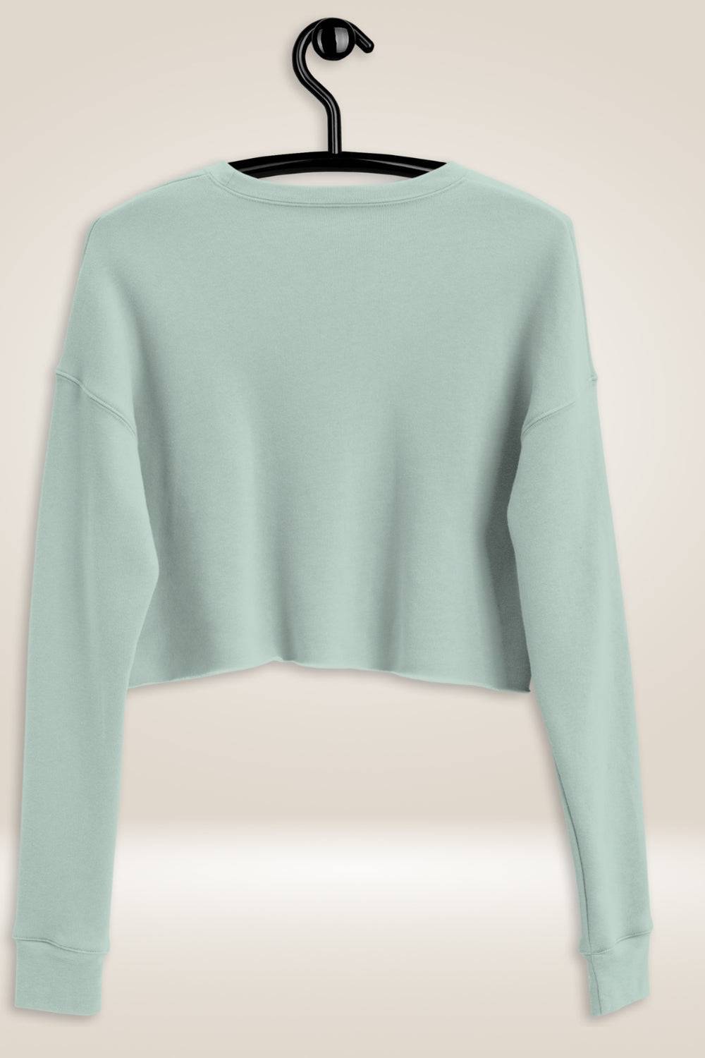TGC X Reaction Light Blue Cropped Sweatshirt - TGC Boutique - Cropped Sweatshirt