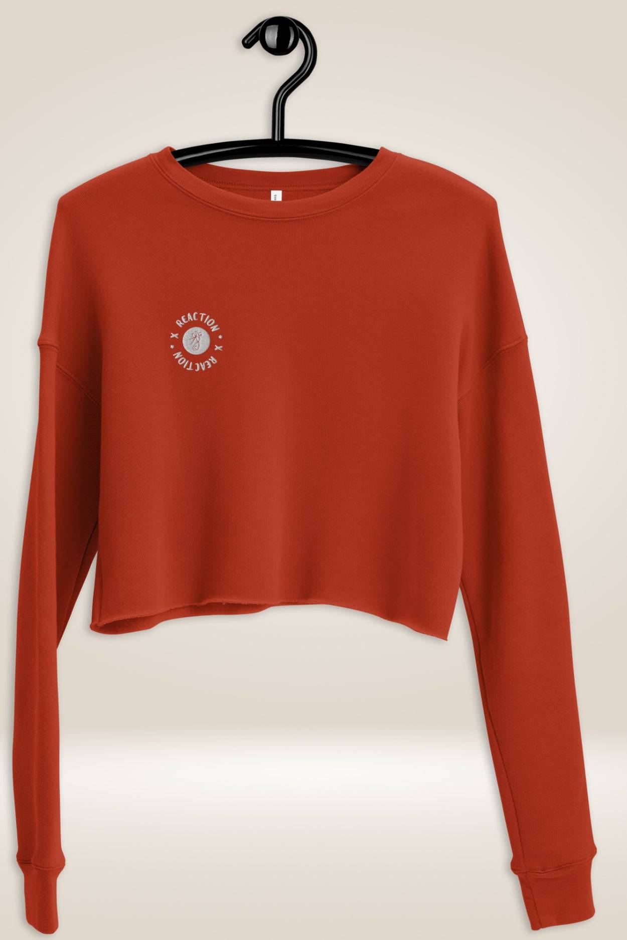 TGC X Reaction Orange Cropped Sweatshirt - TGC Boutique - Cropped Sweatshirt