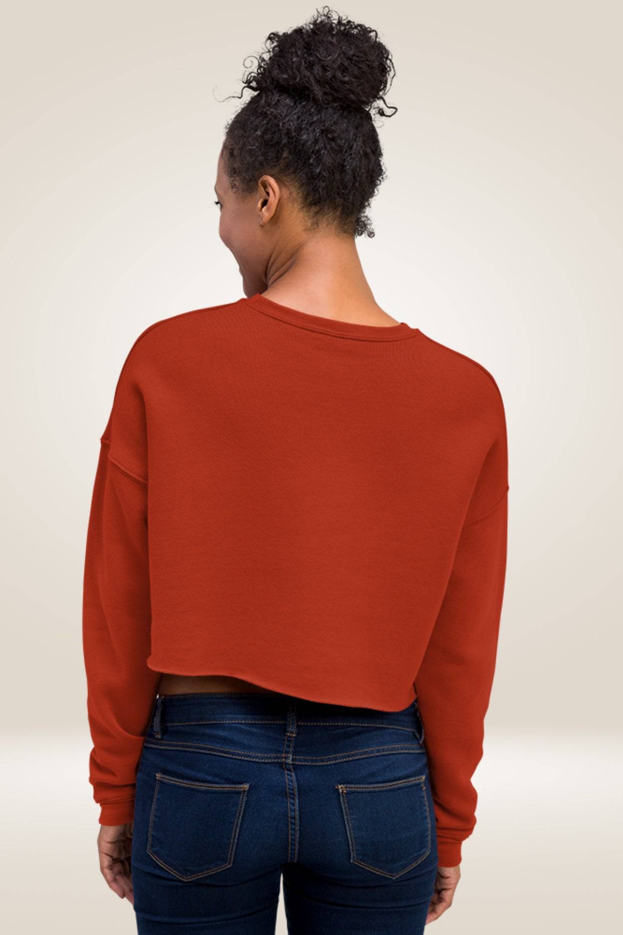 TGC X Reaction Orange Cropped Sweatshirt - TGC Boutique - Cropped Sweatshirt
