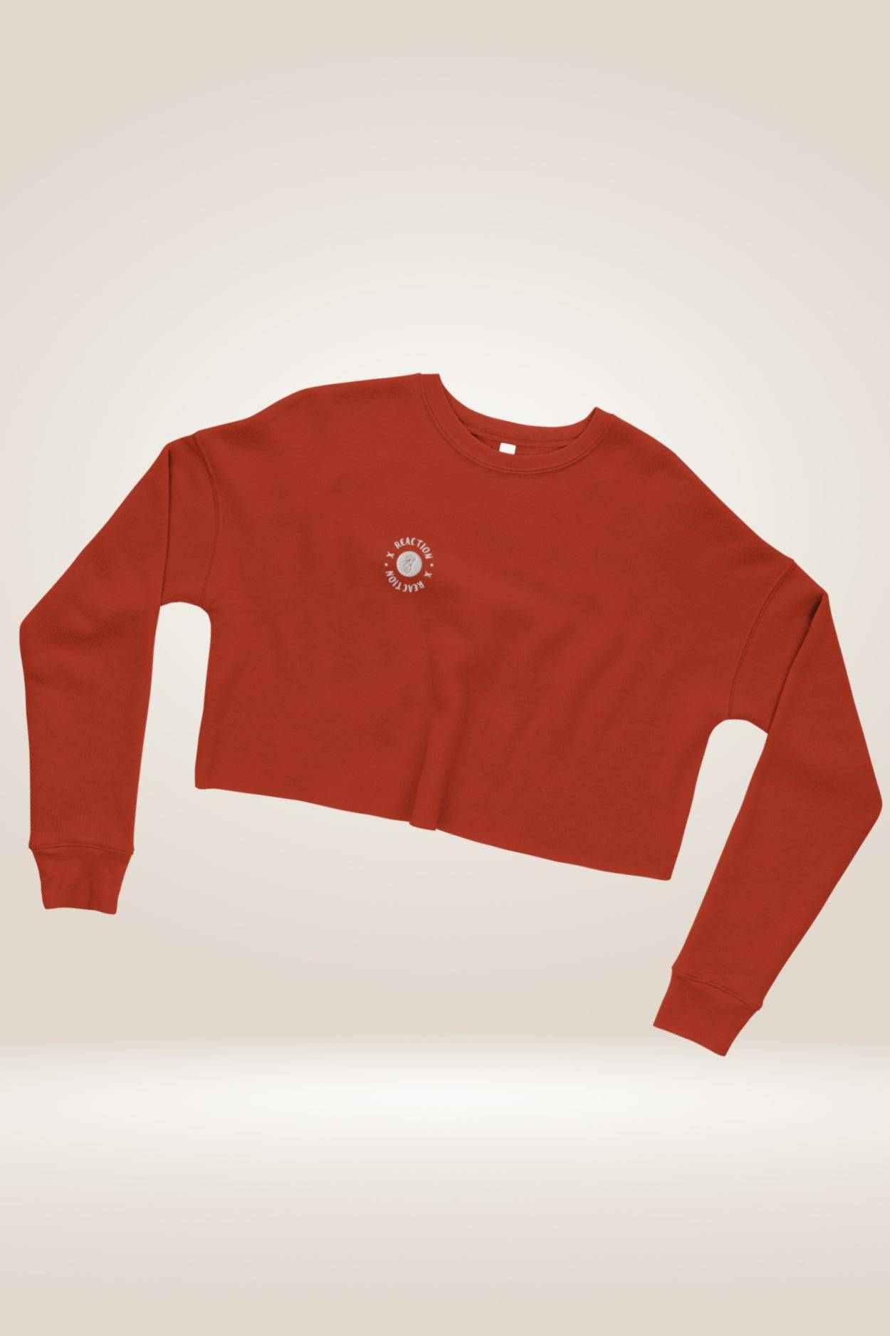 TGC X Reaction Orange Cropped Sweatshirt - TGC Boutique - Cropped Sweatshirt