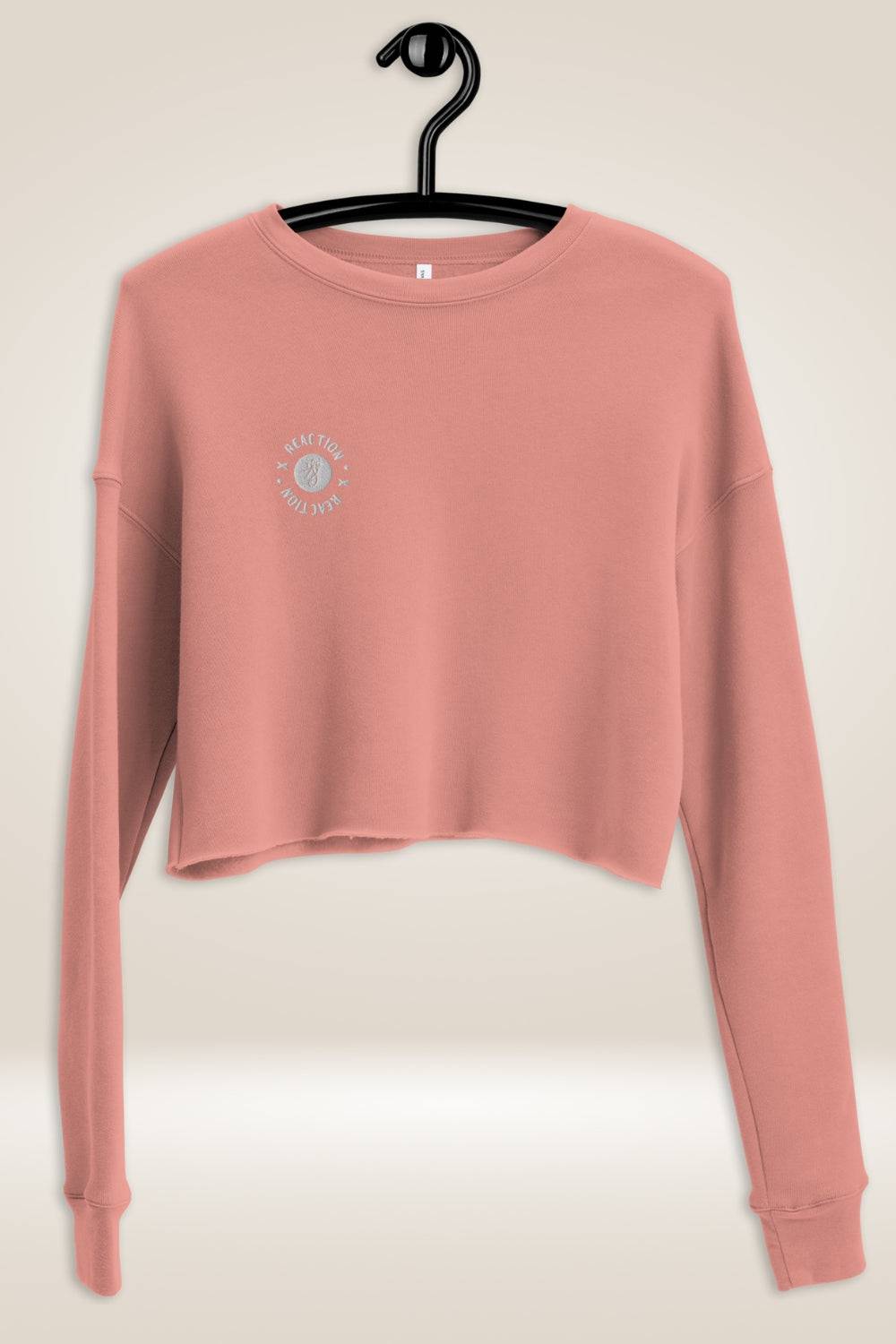 TGC X Reaction Pink Cropped Sweatshirt - TGC Boutique - Cropped Sweatshirt