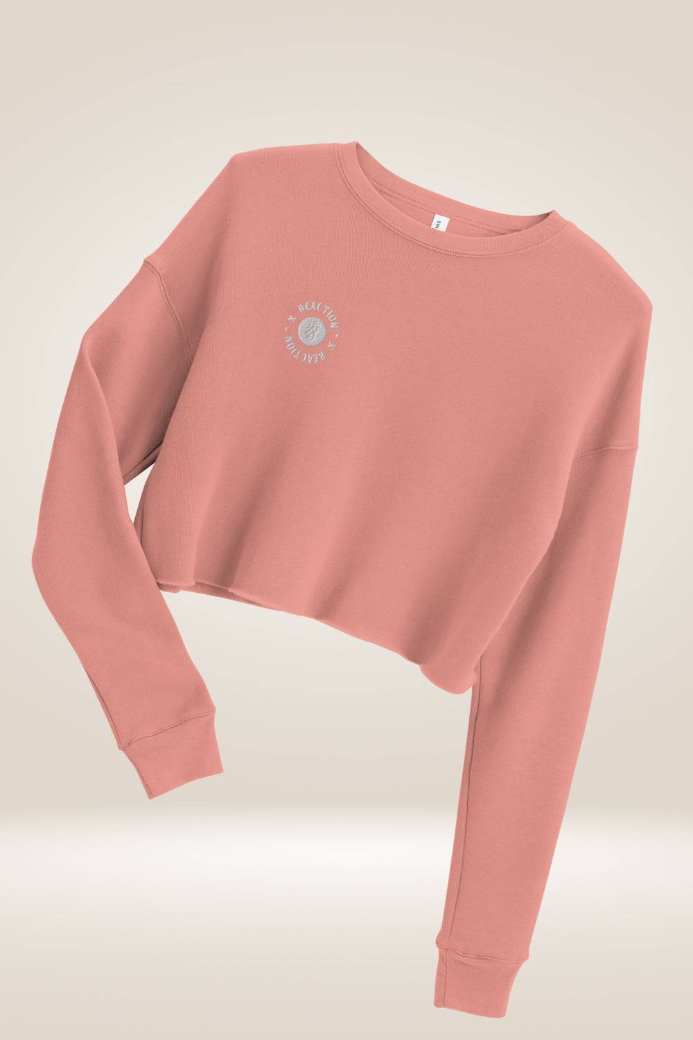 TGC X Reaction Pink Cropped Sweatshirt - TGC Boutique - Cropped Sweatshirt
