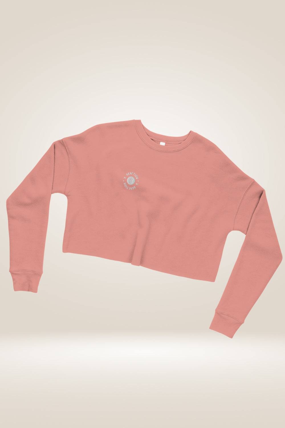 TGC X Reaction Pink Cropped Sweatshirt - TGC Boutique - Cropped Sweatshirt