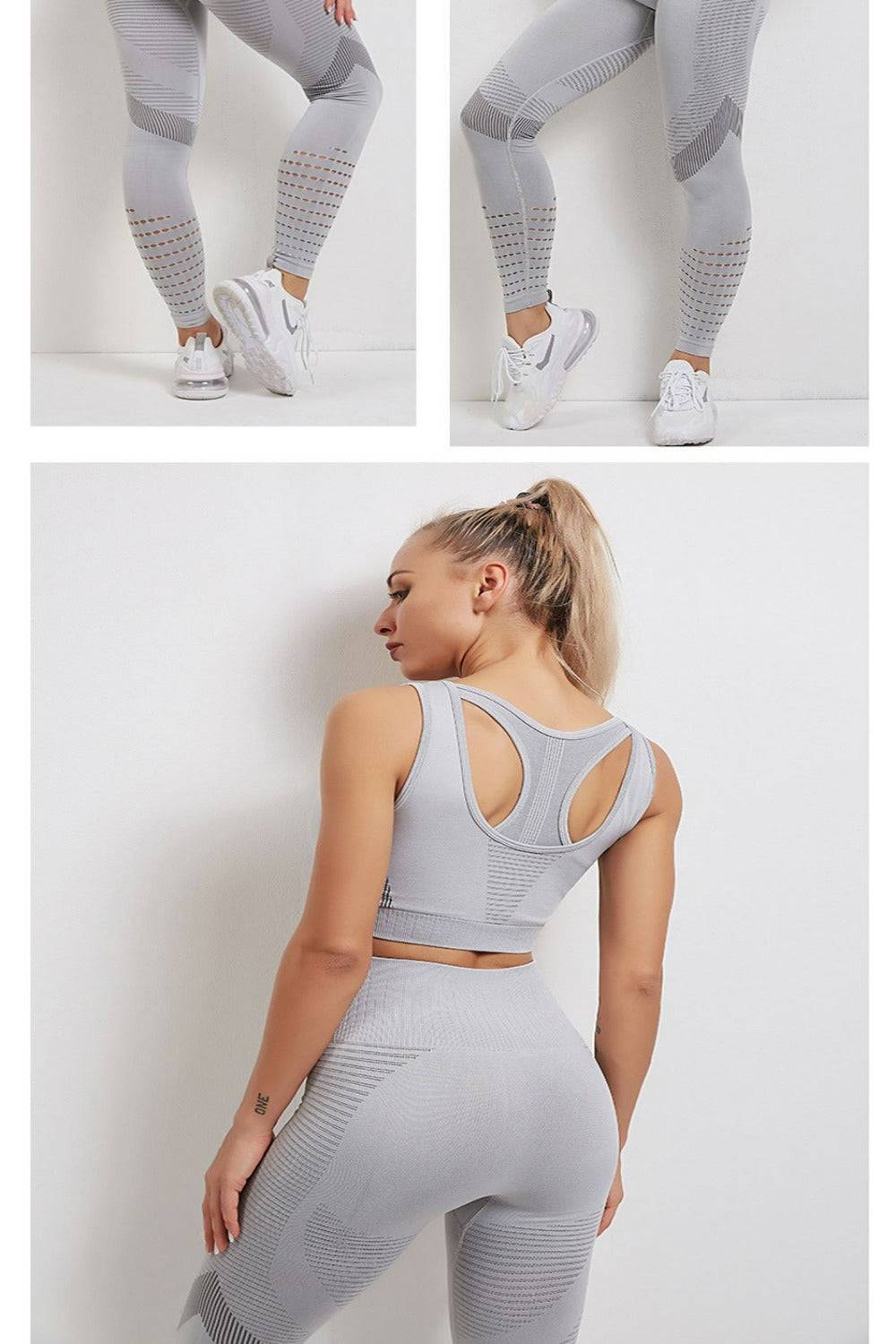Tummy Control High Waist Seamless Leggings & Top 2 Piece Set - TGC Boutique - Activewear Set
