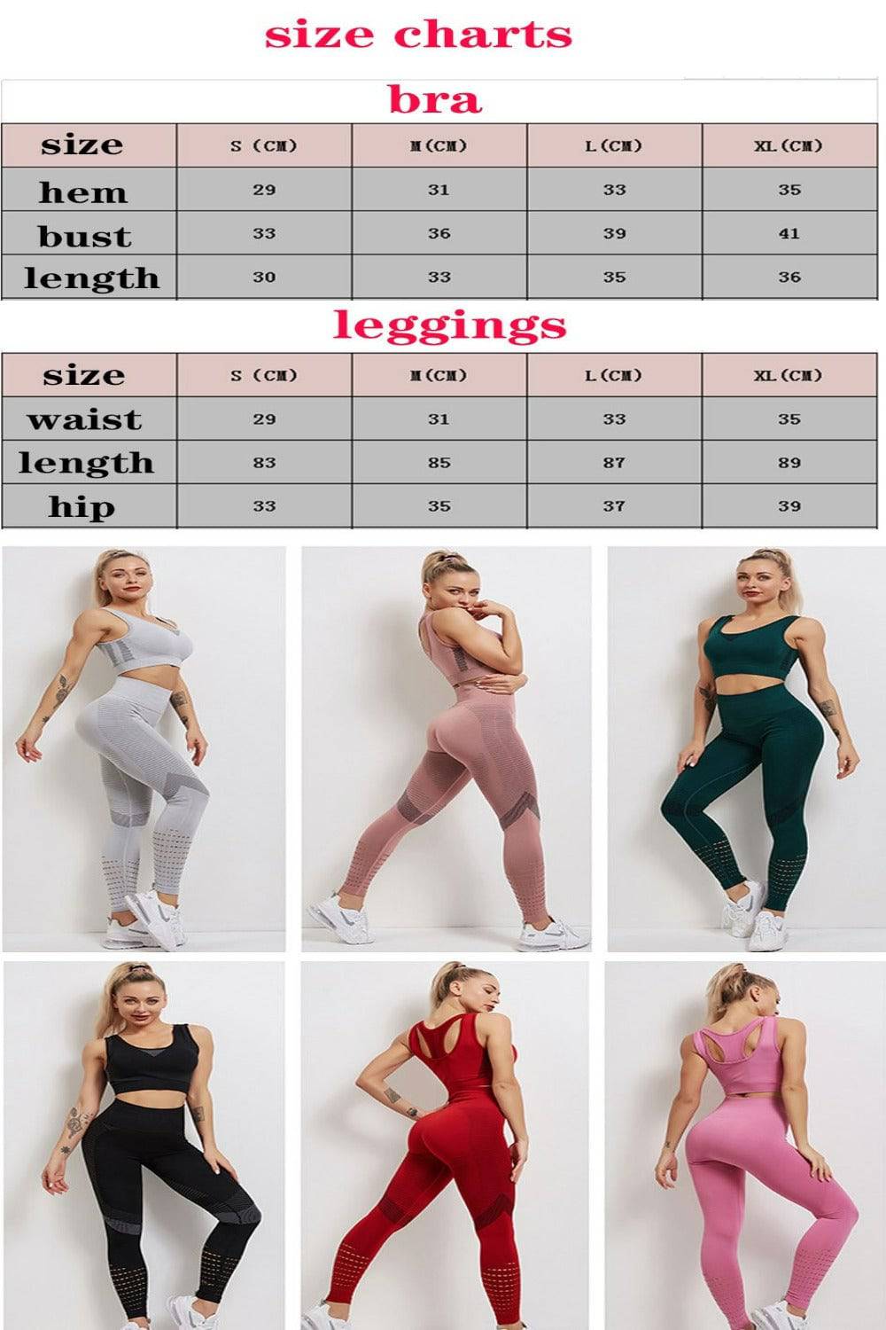 Tummy Control High Waist Seamless Leggings & Top 2 Piece Set - TGC Boutique - Activewear Set