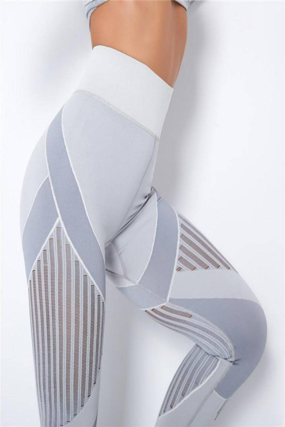 Tummy Control High Waisted Leggings - Light Gray - TGC Boutique - Yoga Leggings
