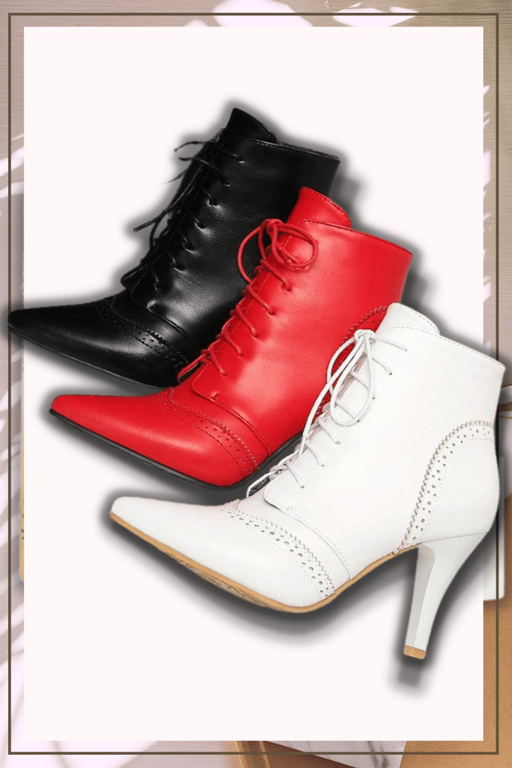 Vintage Winter Women Lace Up Lady Short Martin Boot - TGC Boutique - Ankle Booties