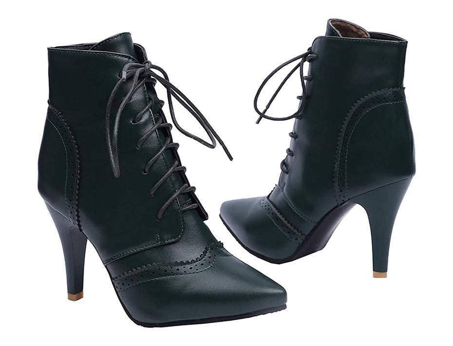 Vintage Winter Women Lace Up Lady Short Martin Boot - TGC Boutique - Ankle Booties
