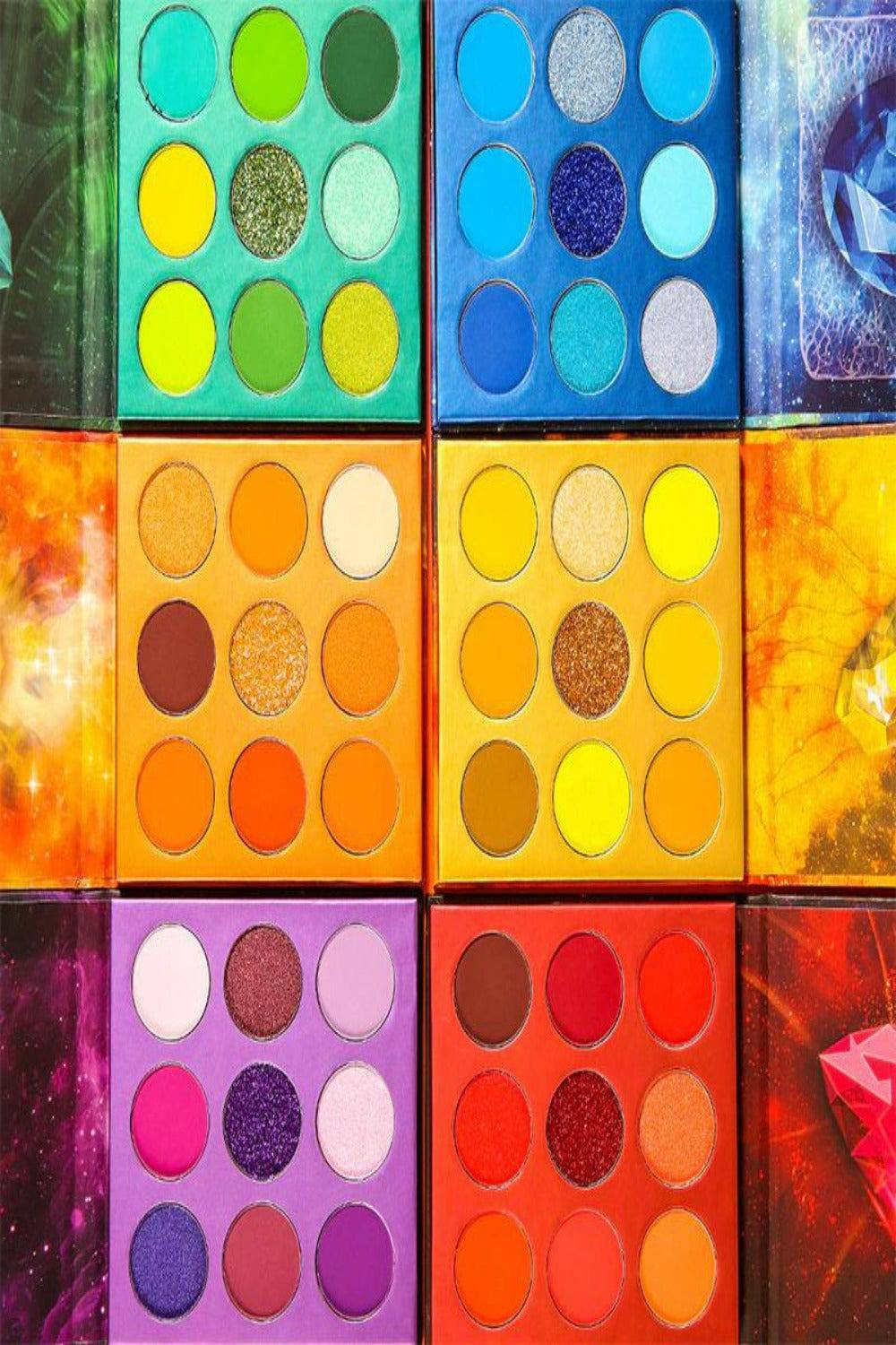 Waterproof Matte Glitter Eyeshadow Palettes - 6 Palette Pack - TGC Boutique - Eyeshadow Makeup