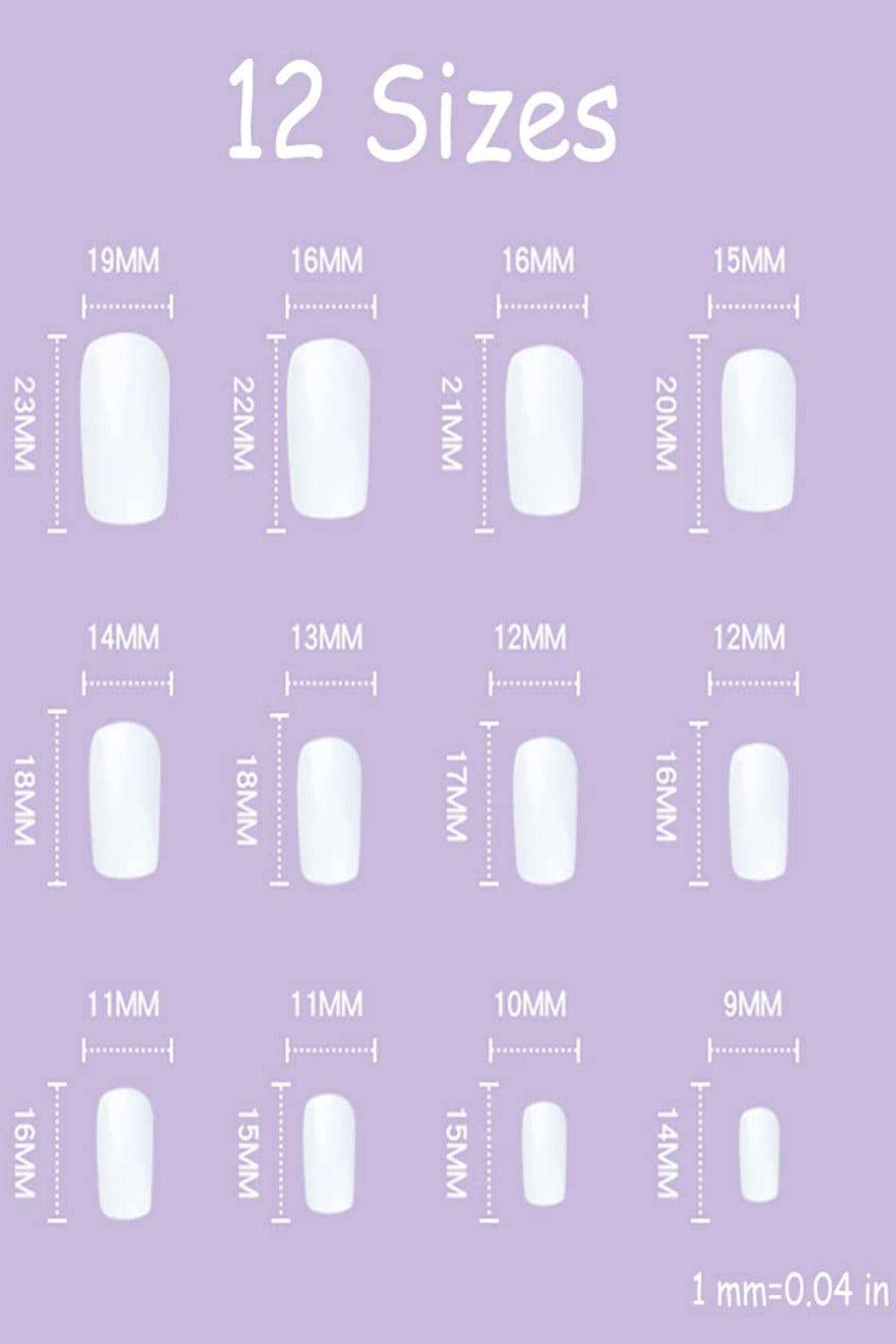White French Tip Wave Swirl Press On Nails Kit - TGC Boutique - Press On Nails