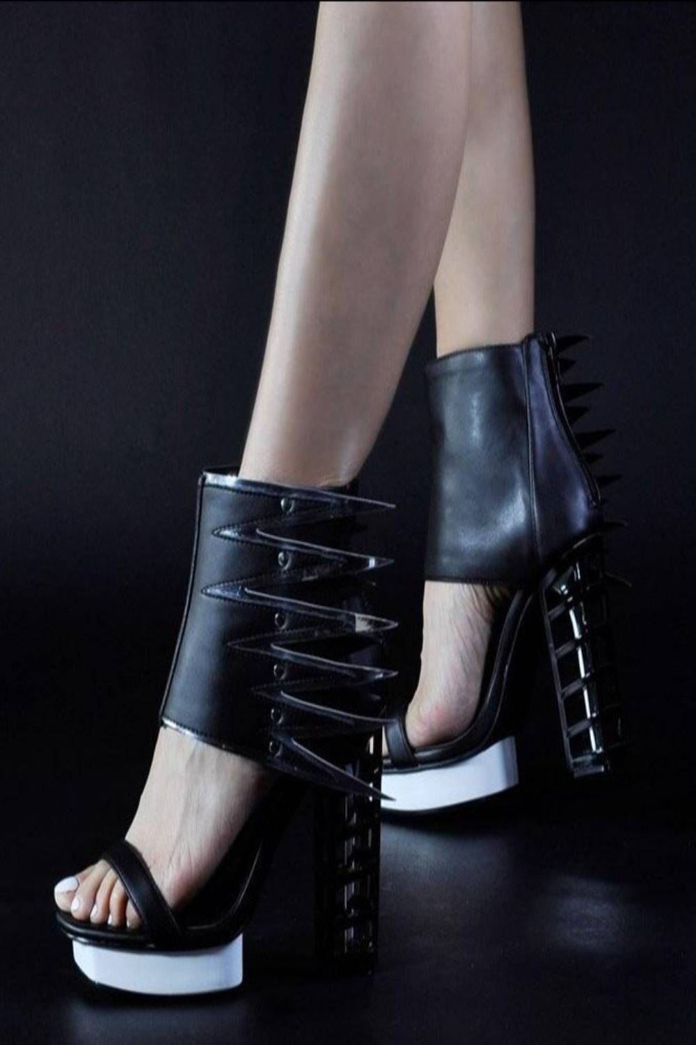 Winged You In High Chunky Heel Platform Sandals - TGC Boutique - Shoes