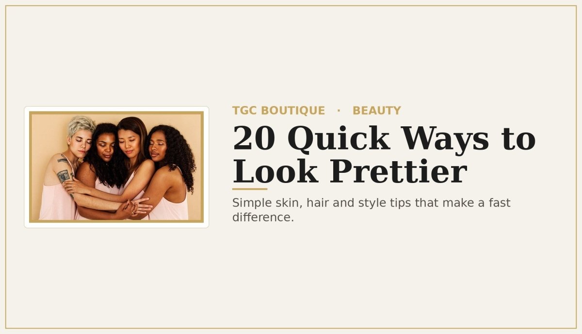 20 Quick Ways to Look Prettier - TGC Boutique
