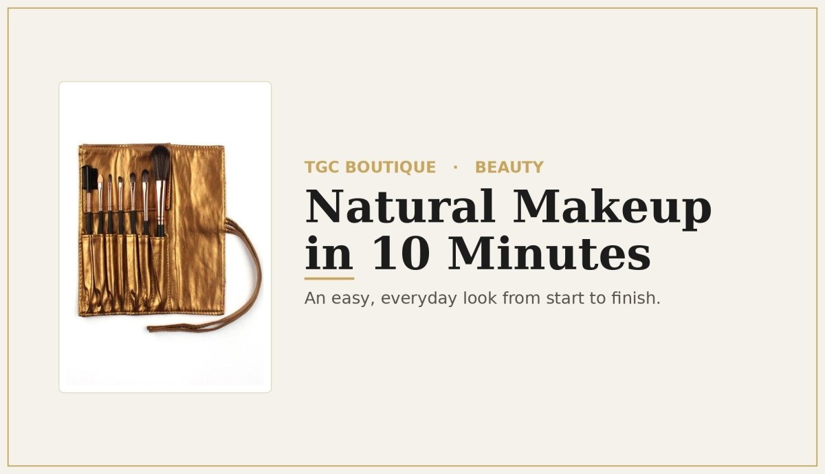 How to Create a Natural Makeup Look In 10 Minutes (or Less) - TGC Boutique