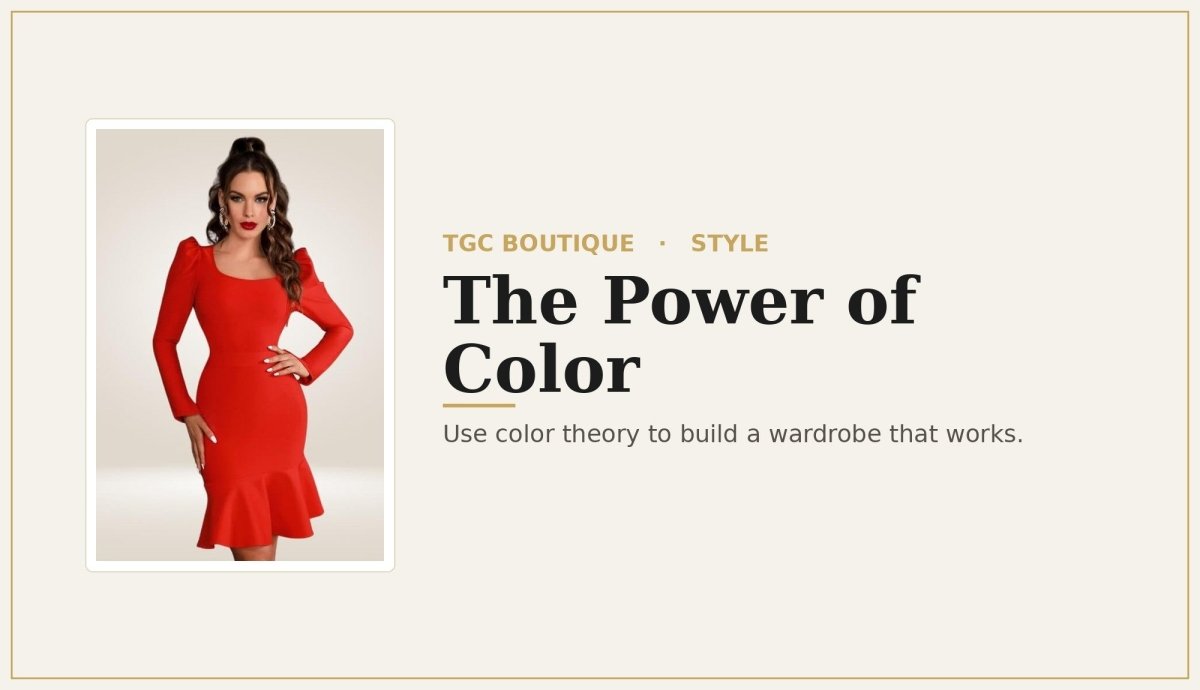 The Power of Color: How to Use Color Theory in Your Wardrobe - TGC Boutique
