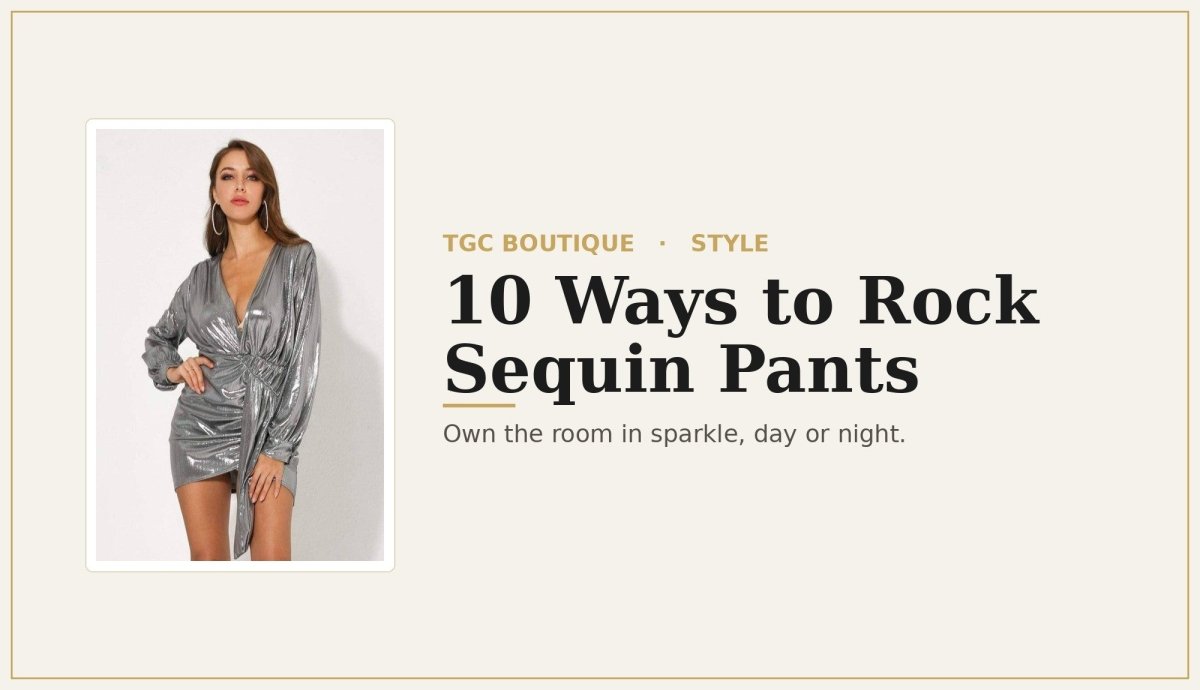 Unleash Your Shine: 10 Cool Ways to Rock Sequin Pants - TGC Boutique