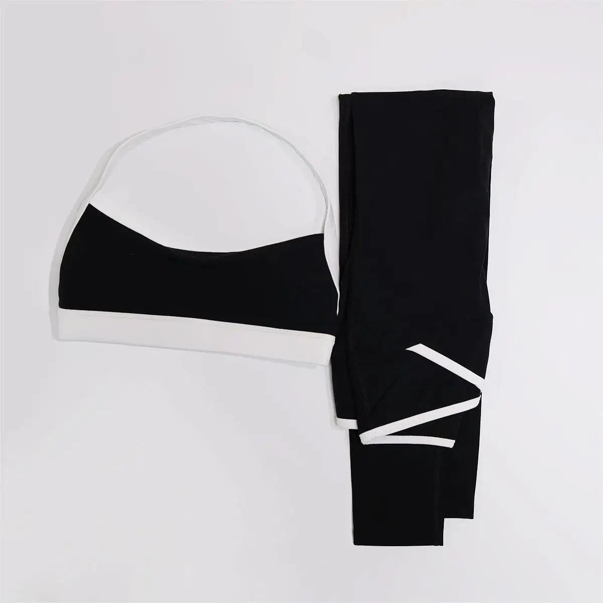 Black butt lift leggings colour swatch, full length front view