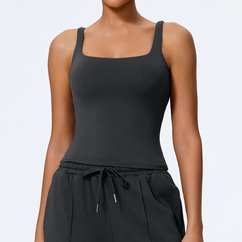 Grey tank top colour swatch, front view