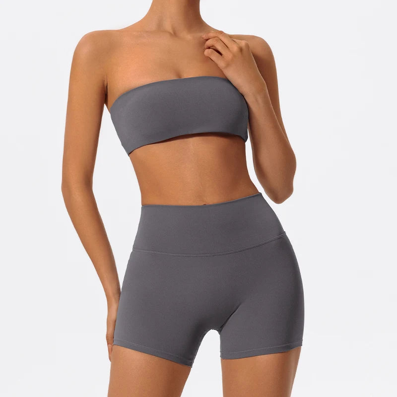 Grey workout set colour swatch, front view