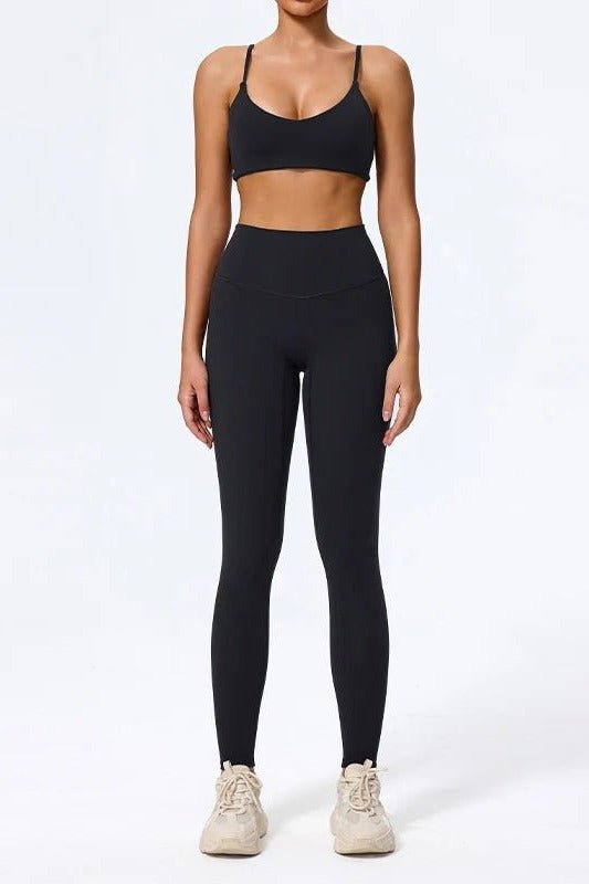 High Waisted Leggings for Women with a Matching Sports Bra - TGC Boutique - Activewear Sets