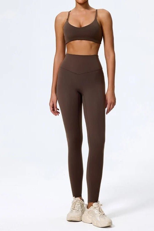 High Waisted Leggings for Women with a Matching Sports Bra - TGC Boutique - Activewear Sets