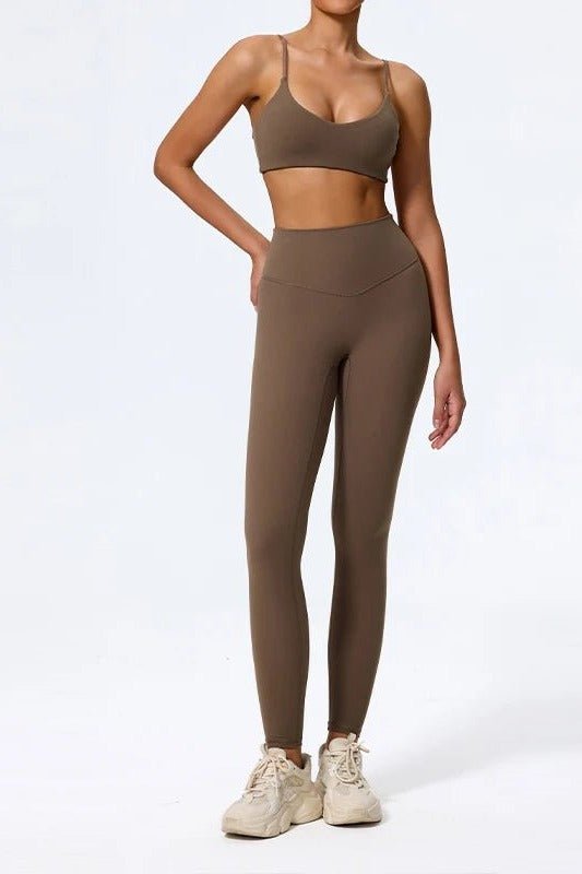 High Waisted Leggings for Women with a Matching Sports Bra - TGC Boutique - Activewear Sets