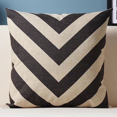 Home Decorative Blue Geometric Stripe Wave Pillow Case Geometry Floral Bohemia Pillow Cover Decor Office Sofa Cushion - TGC Boutique - 