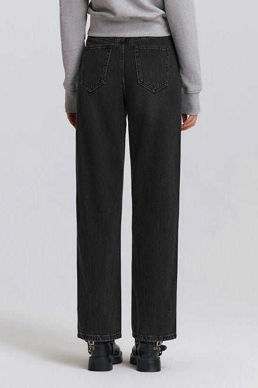 Straight Leg Jeans for Women, Mid Rise Straight Jeans - TGC Boutique - Jeans