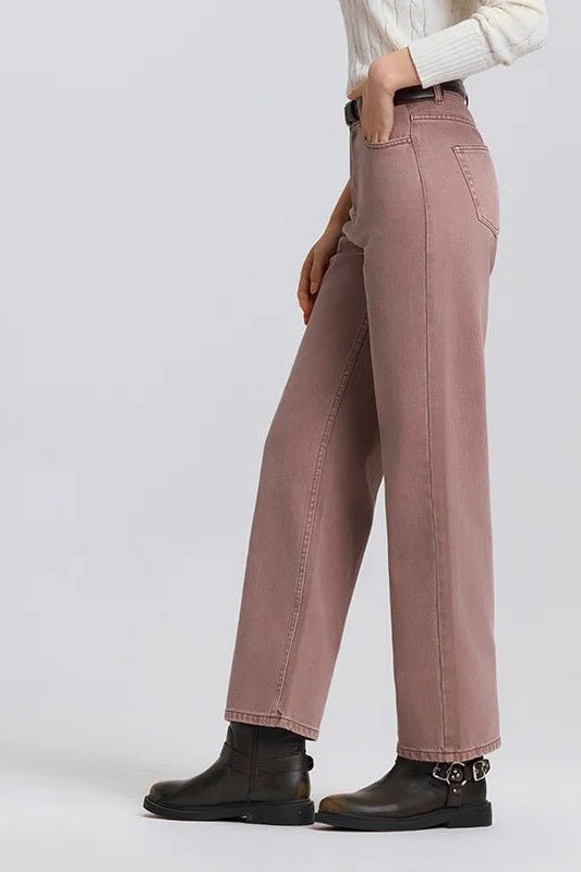 Straight Leg Jeans for Women, Mid Rise Straight Jeans - TGC Boutique - Jeans