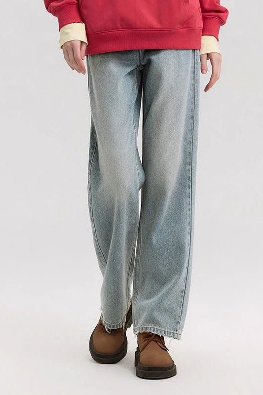 Straight Leg Jeans for Women, Mid Rise Straight Jeans - TGC Boutique - Jeans