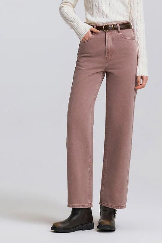 Straight Leg Jeans for Women, Mid Rise Straight Jeans - TGC Boutique - Jeans