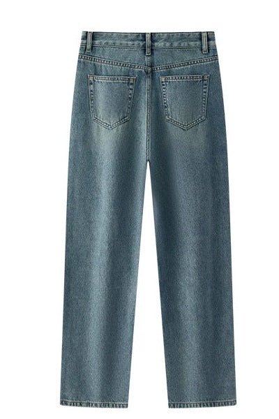 Straight Leg Jeans for Women, Mid Rise Straight Jeans - TGC Boutique - Jeans