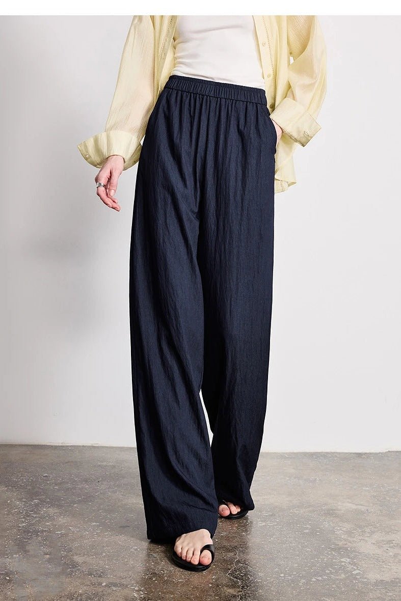 Wide Leg Pants for Women, Elastic Waist Wide Leg Trousers - TGC Boutique - Pants