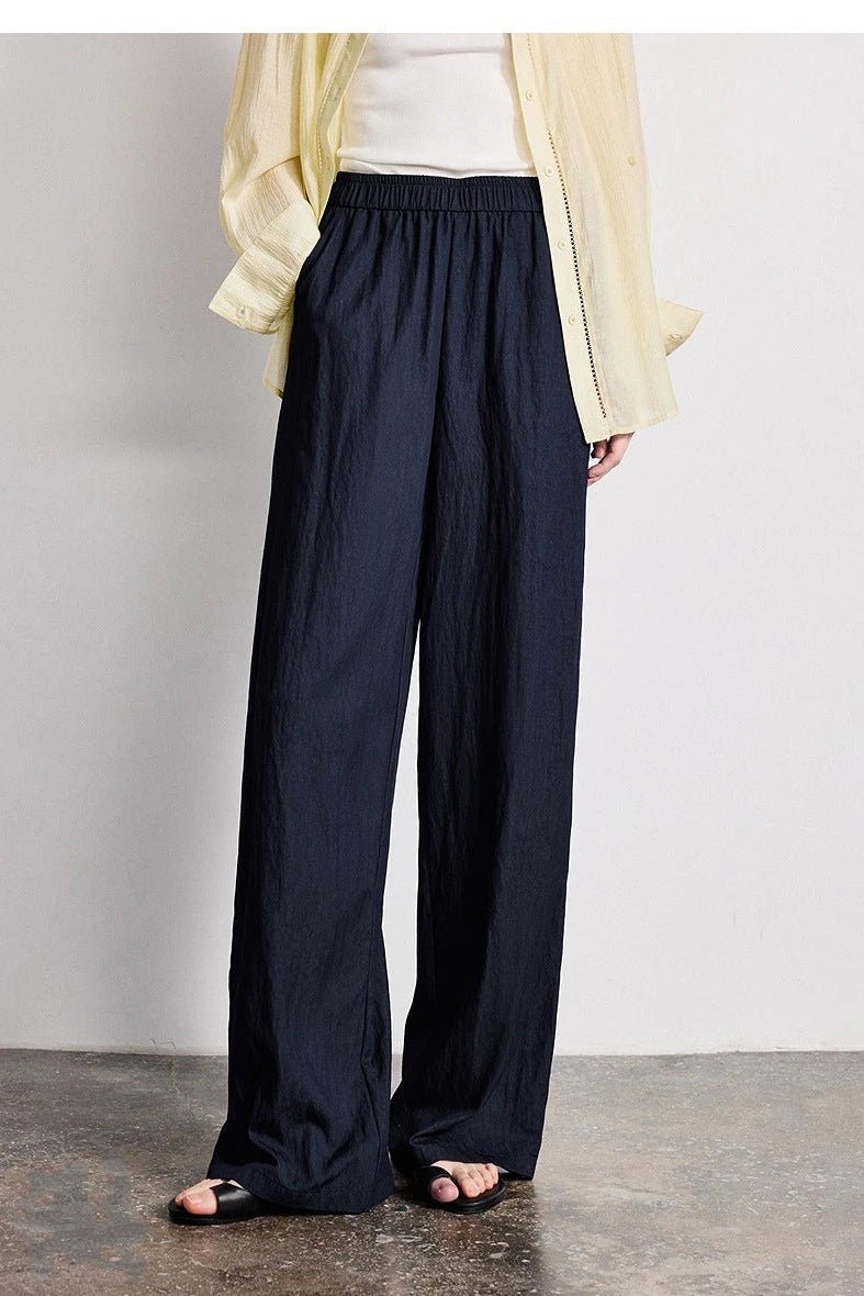 Wide Leg Pants for Women, Elastic Waist Wide Leg Trousers - TGC Boutique - Pants