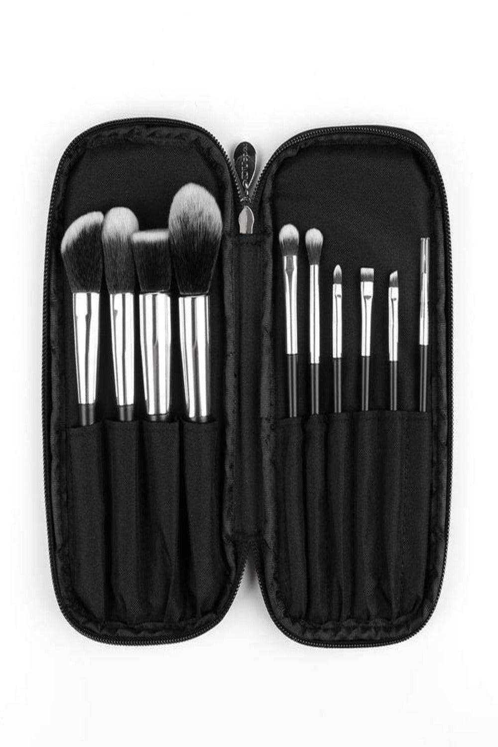 10 Pc Professional Makeup Brush Set with Travel Case - TGC Boutique - Makeup Brushes