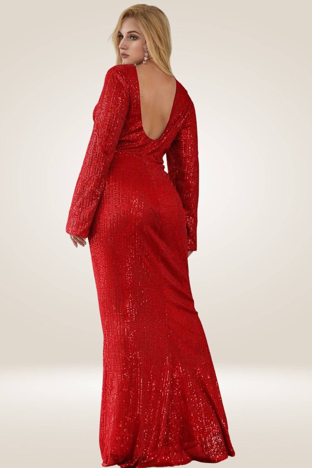 All Over Sequin Plus Size Red Maxi Dress - TGC Boutique All Over Sequin Plus Size Red Maxi Dress - TGC Boutique
