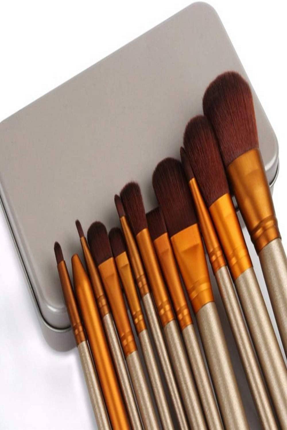 Bamboo Eco Friendly Makeup Brush Set - 12 Pack - TGC Boutique - Makeup Brush Set