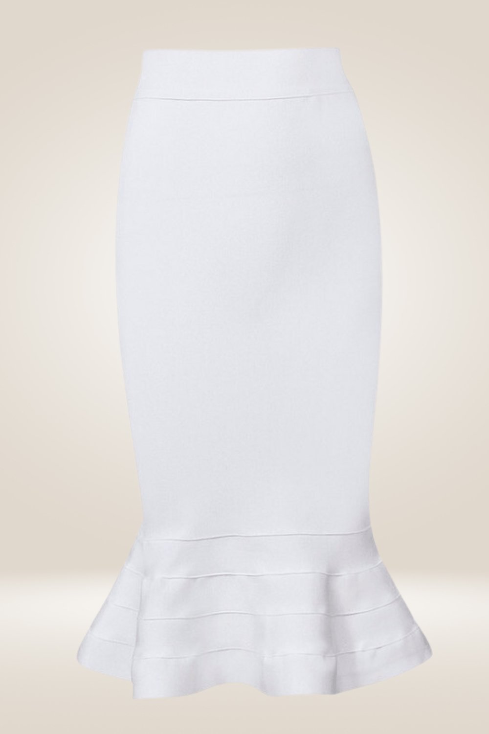 Bodycon Mermaid Ruffle Midi Skirt - TGC Boutique - Bodycon skirt