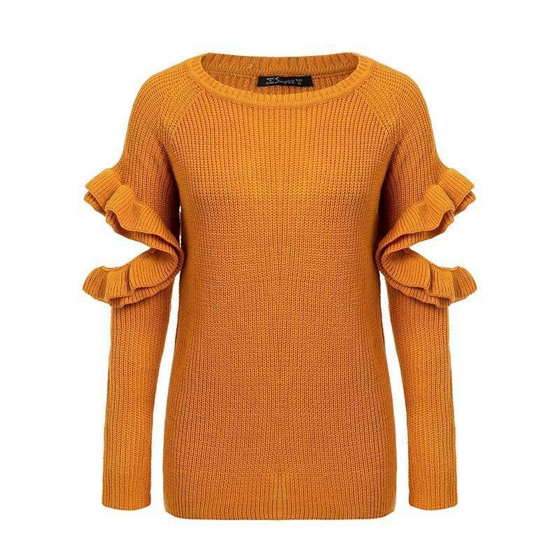 Brunch With Me Sweater - TGC Boutique - Cut Out Sleeve Sweater