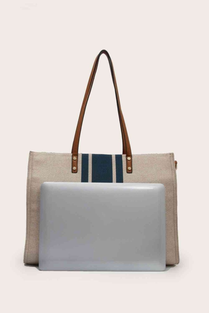 Canvas Tote Bag for Work & Beach | Large with Zipper - TGC Boutique - Tote Bag