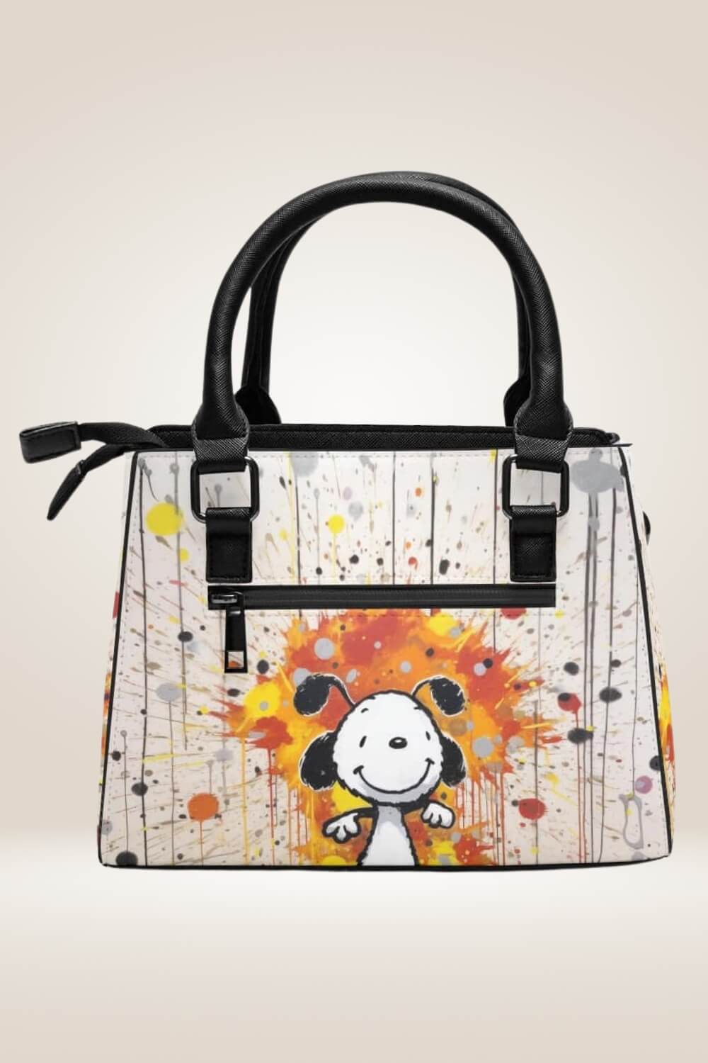 Cartoon Animal Graffiti White Bag - TGC Boutique - Satchel Handbag