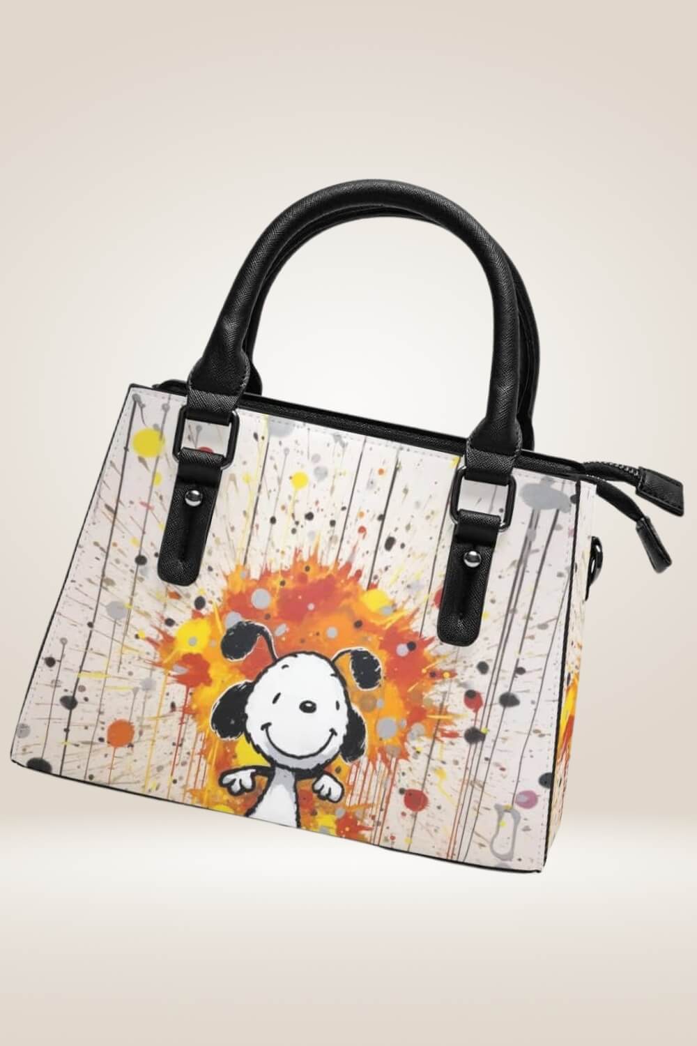 Cartoon Animal Graffiti White Bag - TGC Boutique - Satchel Handbag