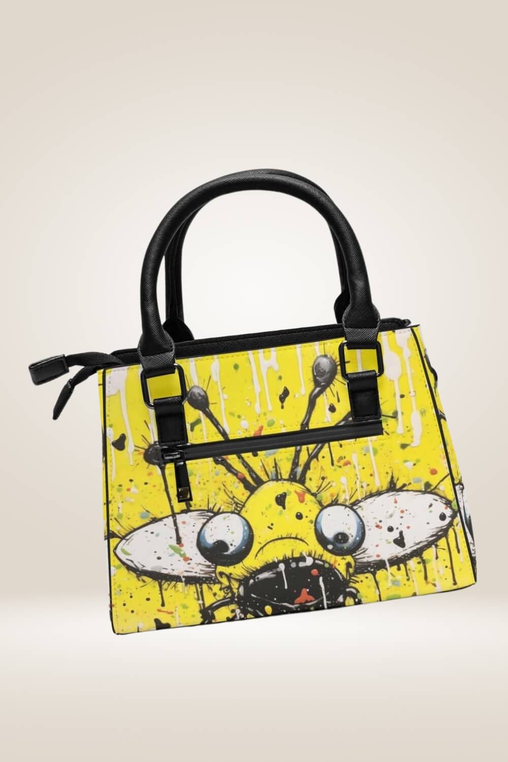 Cartoon Bug Yellow Satchel Bag - TGC Boutique - Satchel Handbag