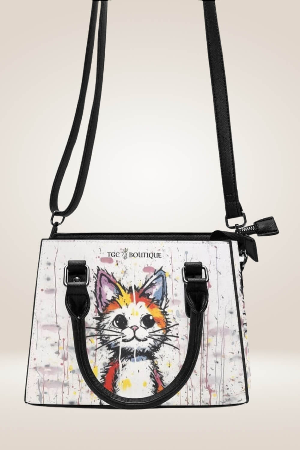 Cartoon Orange Cat Shoulder Bag - TGC Boutique - Satchel Handbag