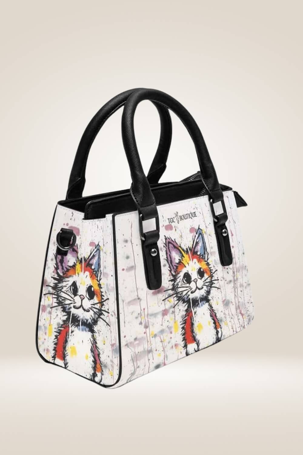 Cartoon Orange Cat Shoulder Bag - TGC Boutique - Satchel Handbag