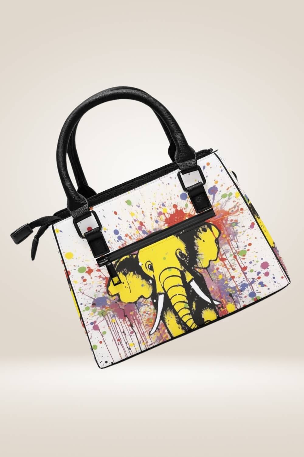 Cartoon Yellow Elephant Satchel Bag - TGC Boutique - Satchel Handbag